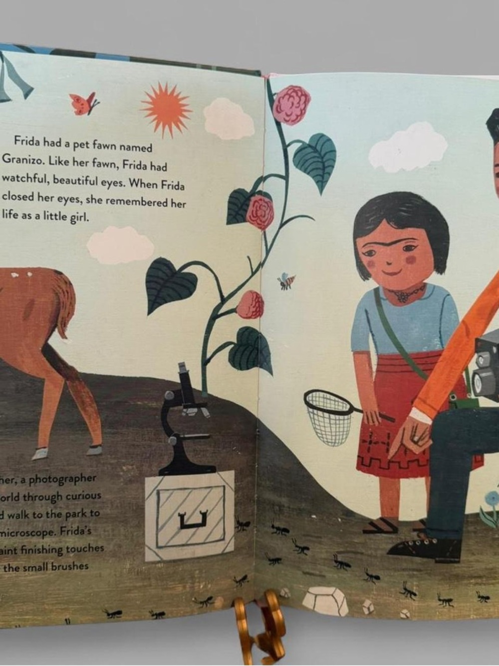 Frida Kahlo and Her Animalitos by Monica Brown - Colorful Illustrated Hardcover - Picture 3 of 4